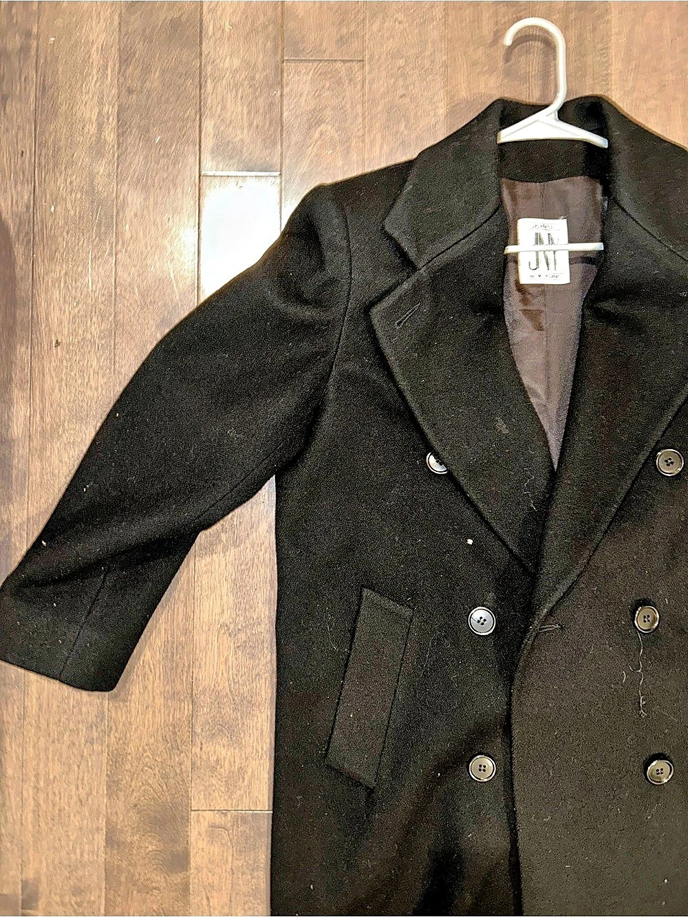 Jones New York Black Wool Pea Coat - Picture 6 of 12